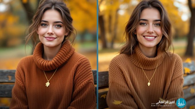 پرامپت رایگان عاشقانه‌های پاییزی در پارک